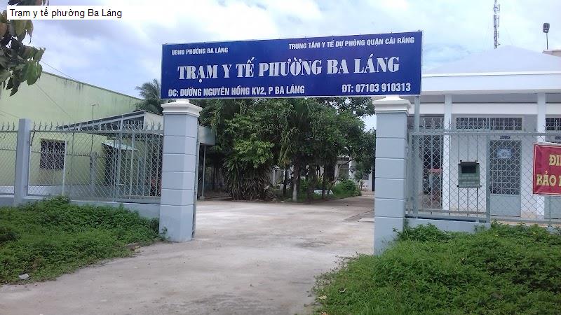 Trạm y tế phường Ba Láng
